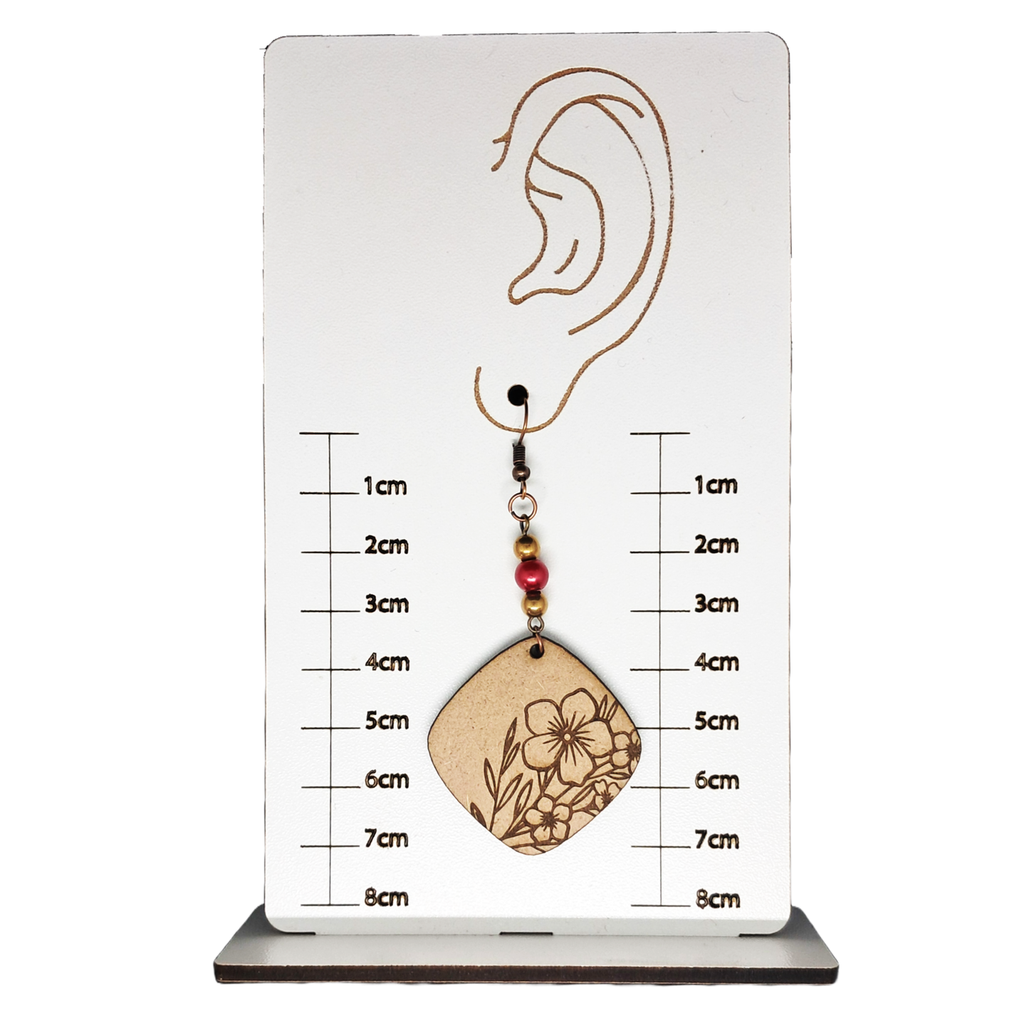 Earrings - Engraved Blossoms