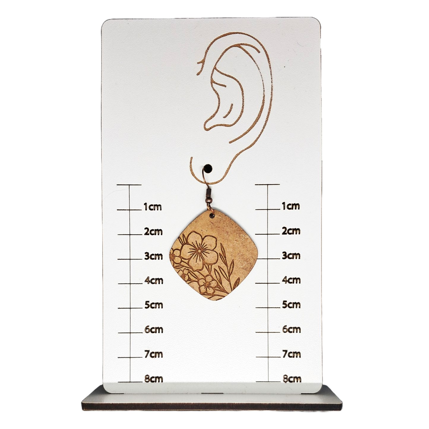 Earrings - Engraved Blossoms