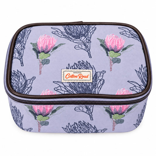 Cotton Road Cosmetic Bag - Fliptop Protea 01