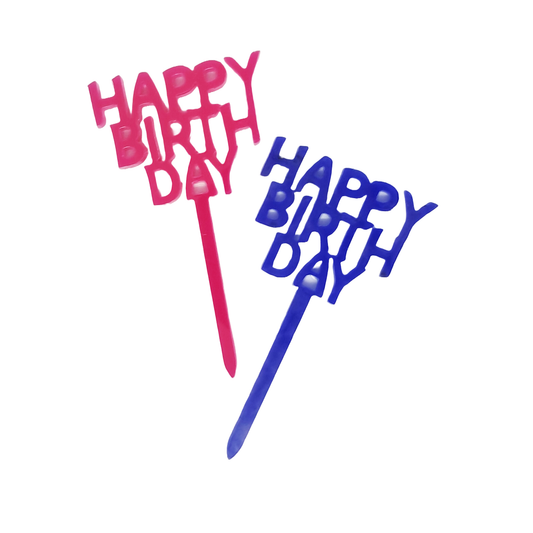 Cupcake Topper - Happy Birthday