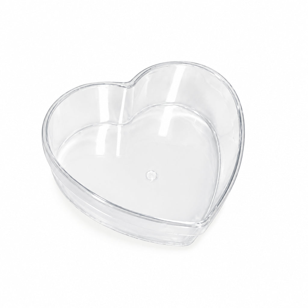 Heart Shape - Plastic - With Lid - 6x5.5x2.8cm