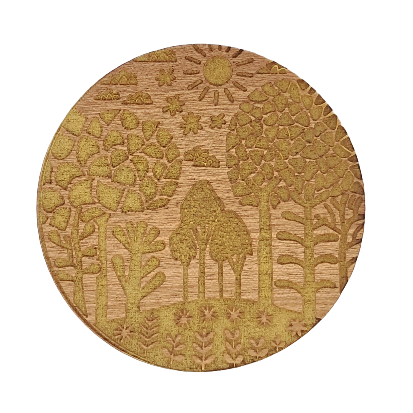 Coaster Set - Engraved landscapes