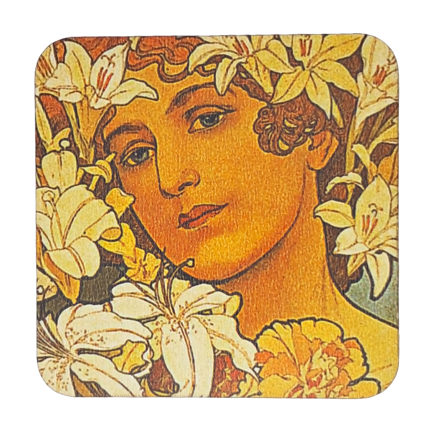 Coaster Set - Mucha Girls