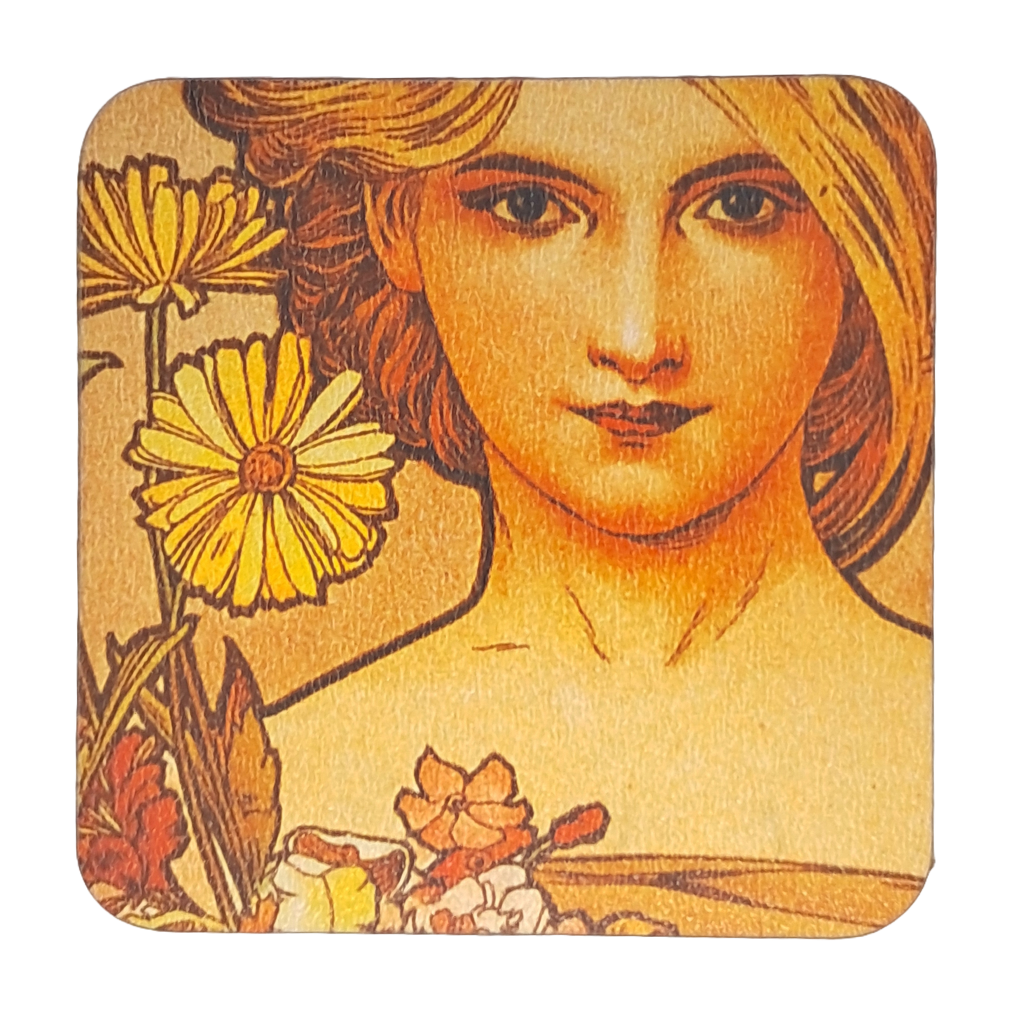 Coaster Set - Mucha Girls