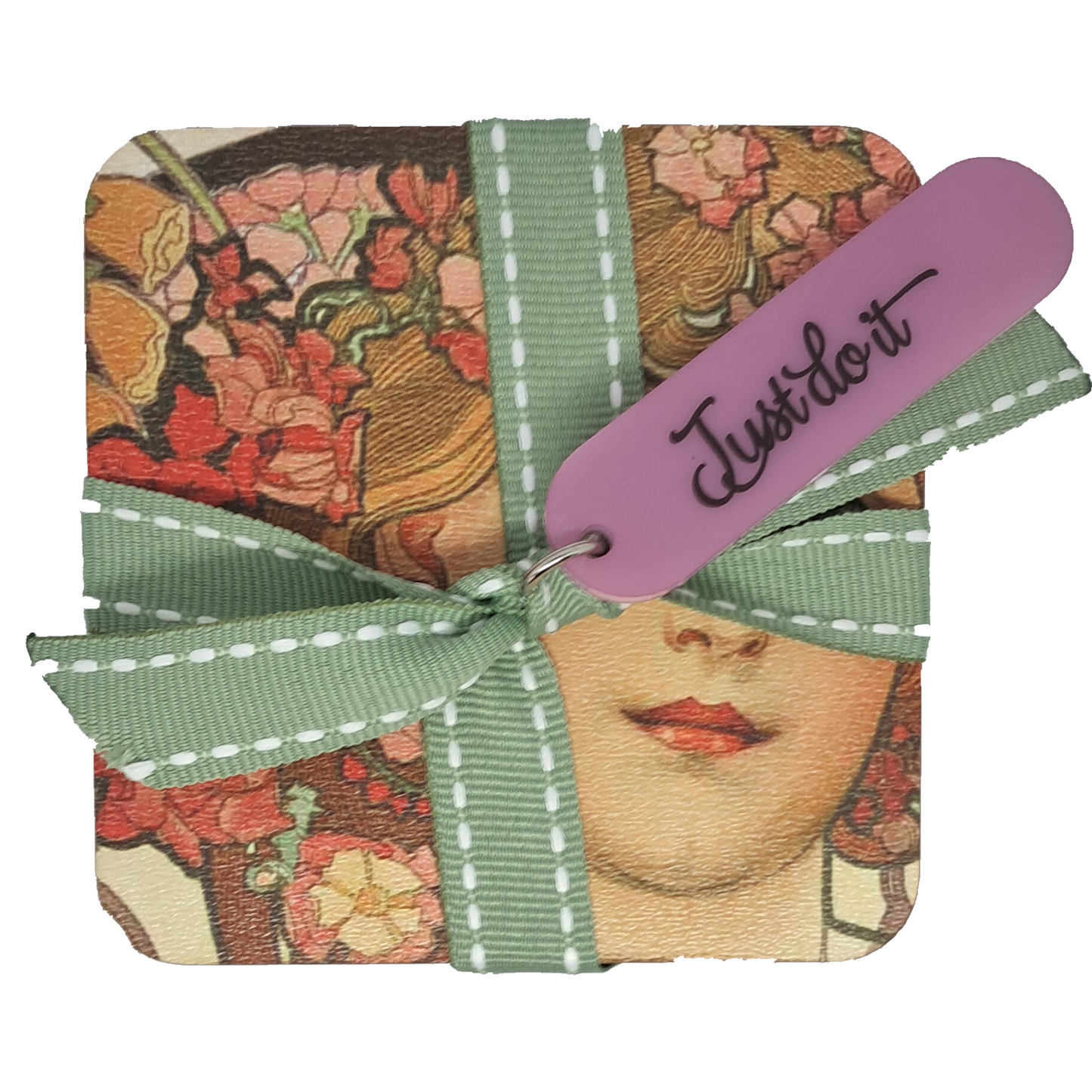 Coaster Set - Mucha Girls