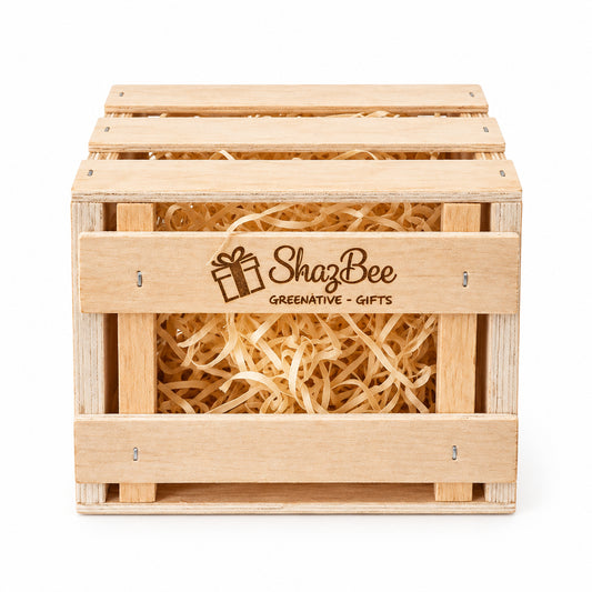 Wooden Crate Gift Box - Mug 13x12x11cm