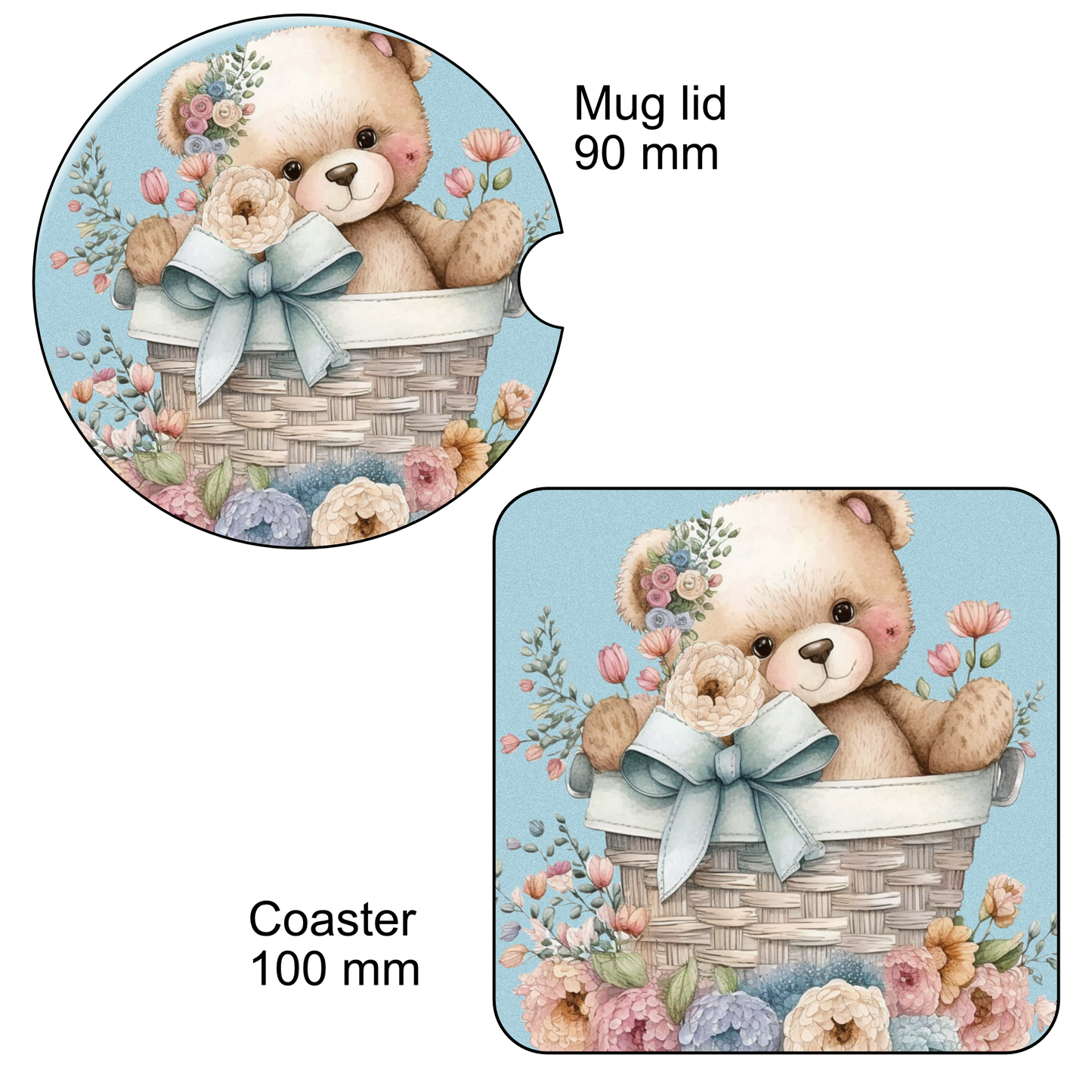 Mug - Teddies, Blue