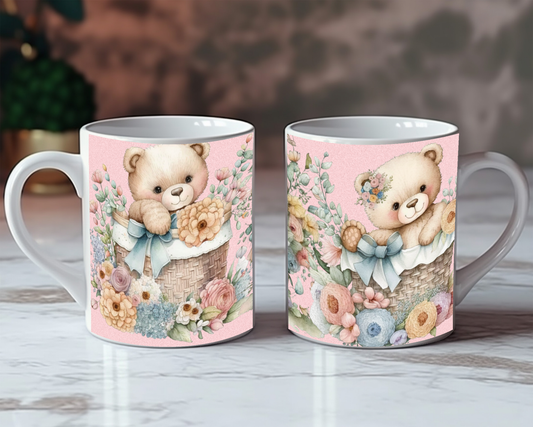 Mug - Teddies, Pink