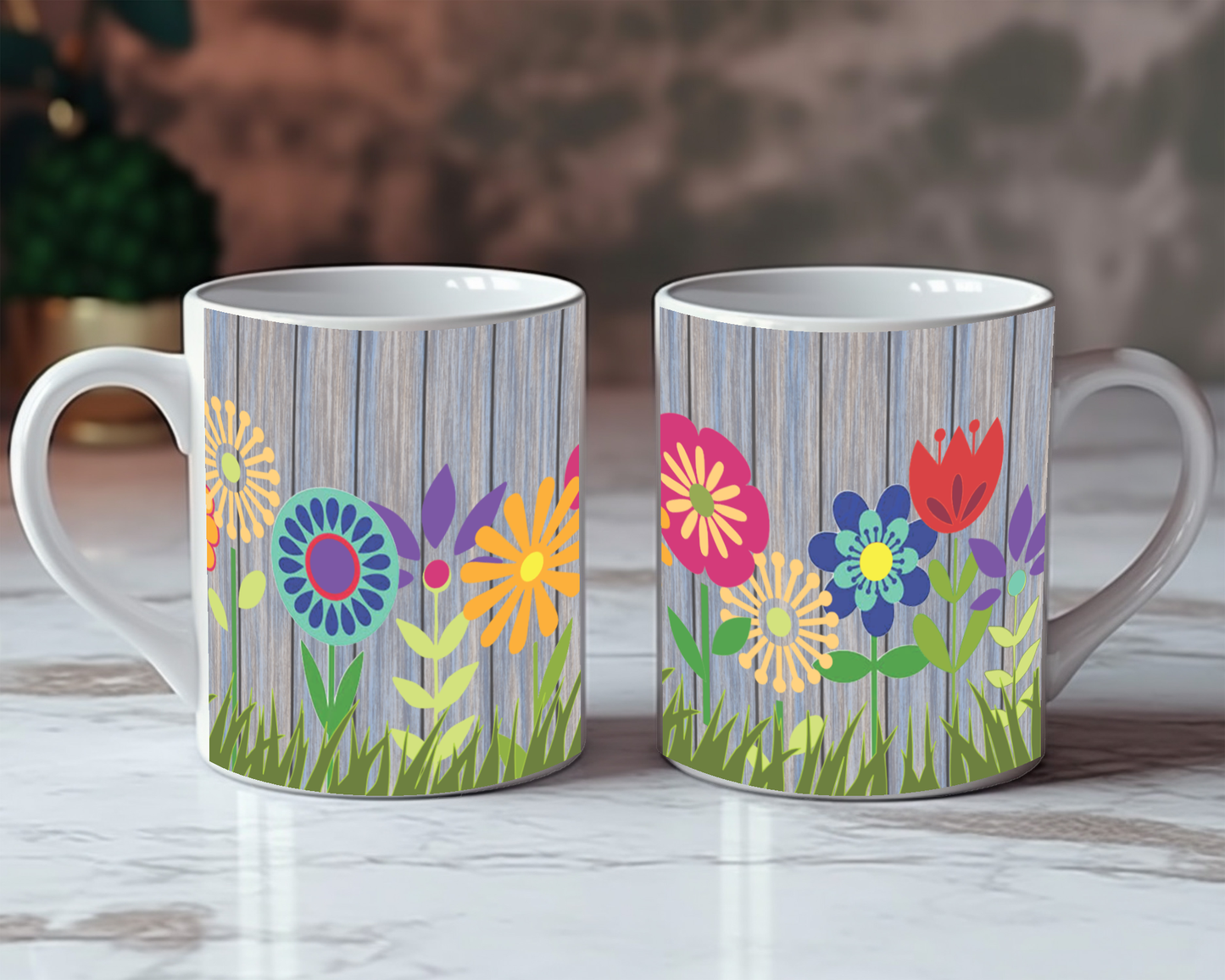 Mug - Flowered fence