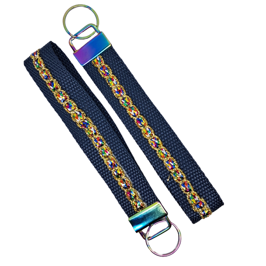 Wristlet - Navy sparkle