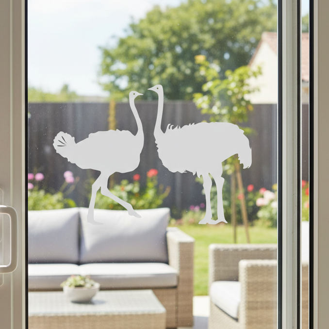 Decal - Ostriches
