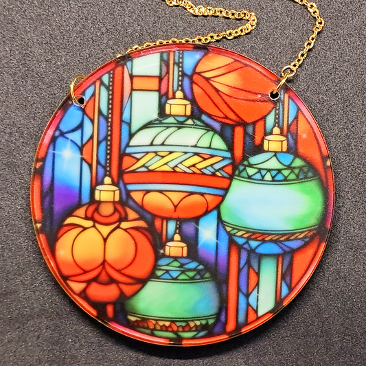 Stained glass hanging - Ornaments