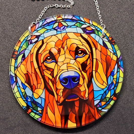 Stained glass hanging - Pointer