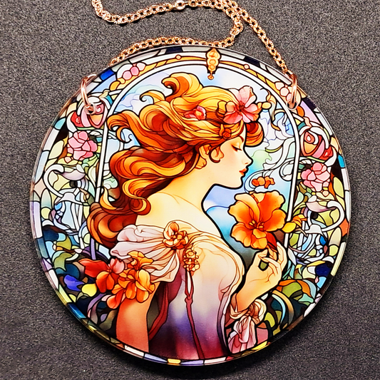Stained glass hanging - Floral fragrance
