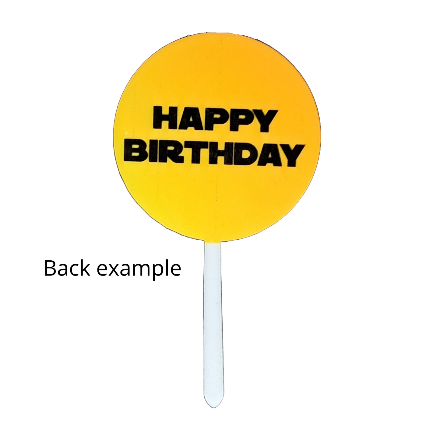 Cupcake Topper - Star Wars - Yellow