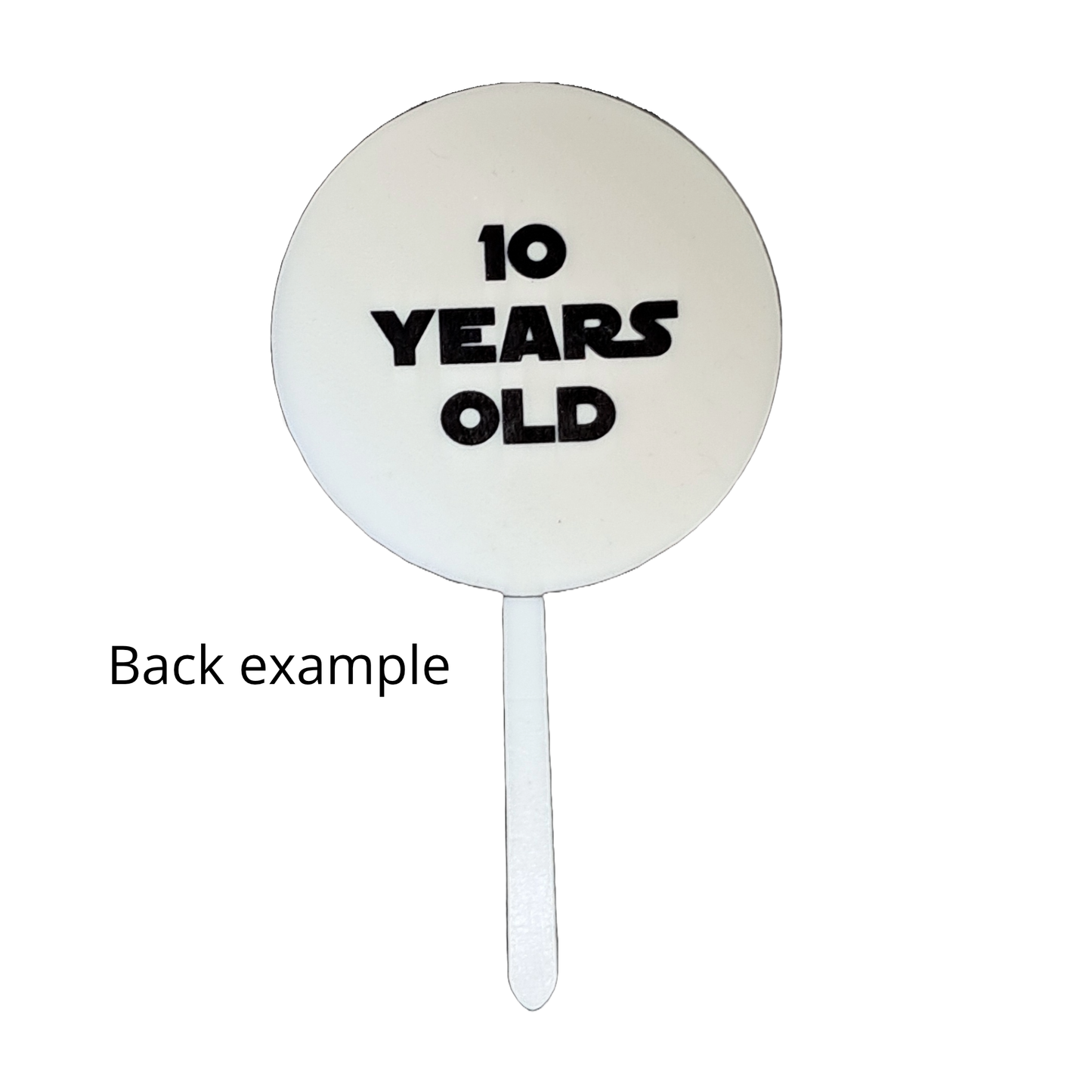 Cupcake Topper - Star Wars - White