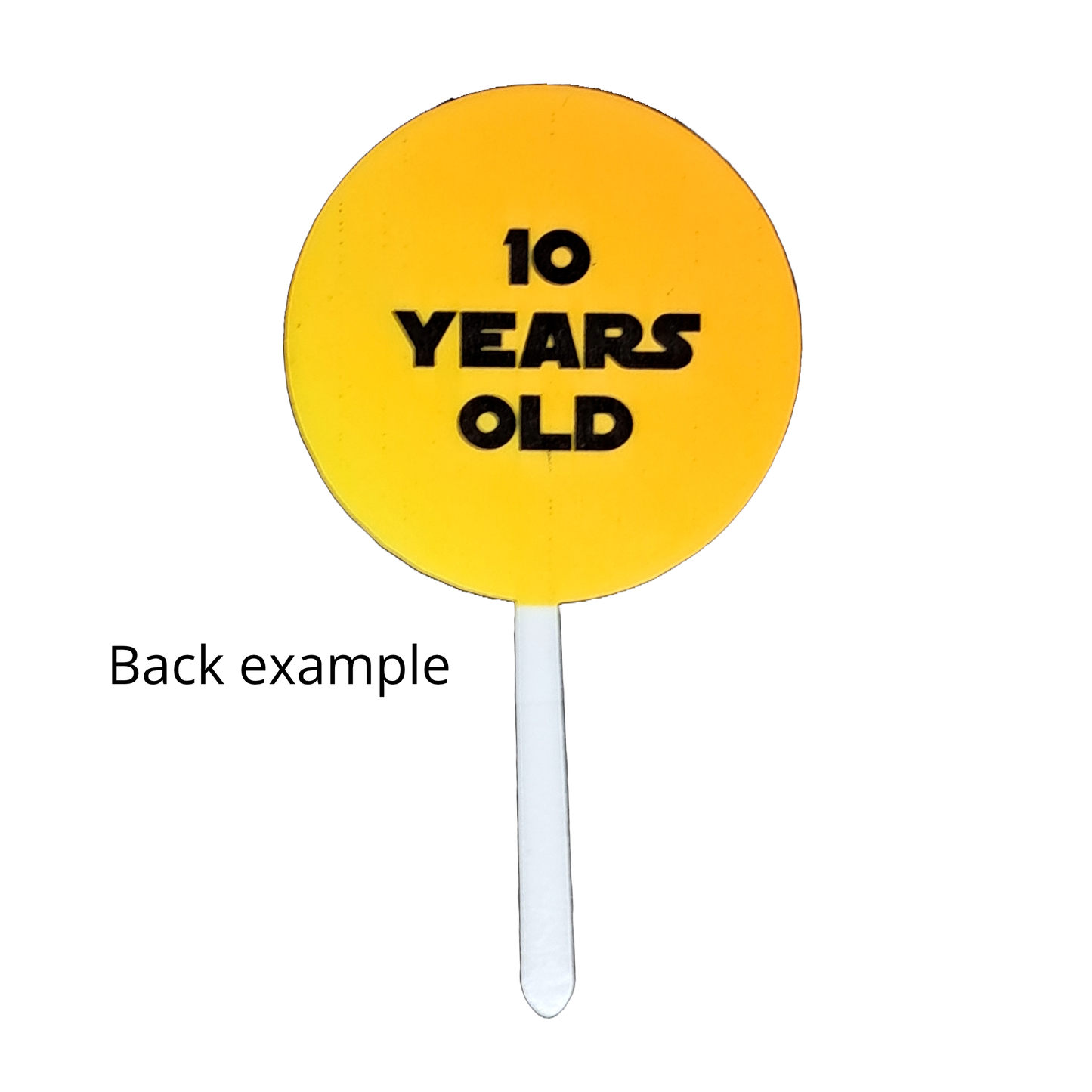 Cupcake Topper - Star Wars - Yellow