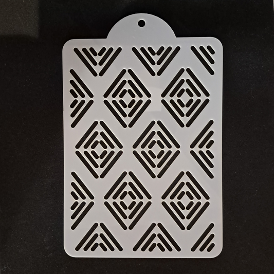 Stencil - Repeating diamonds