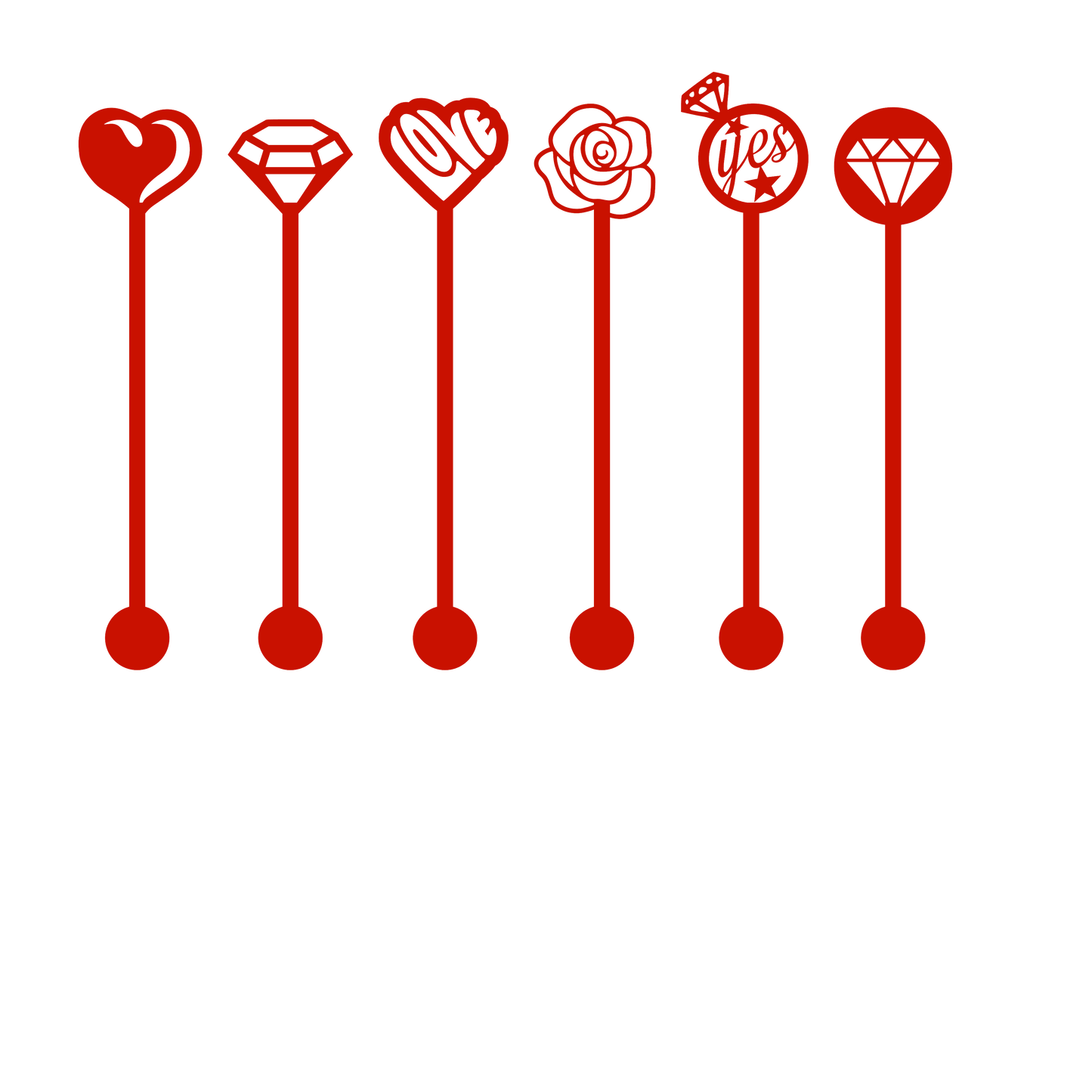 Swizzle Sticks - Wedding / Engagement