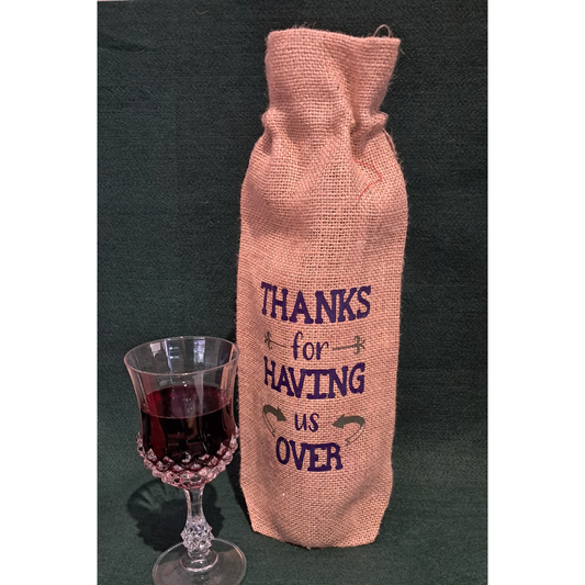 Wine bag - Thanks for having us over