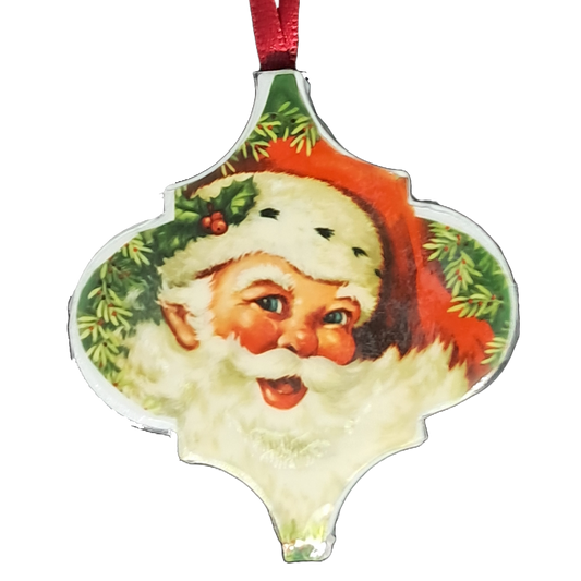 Arabesque Tile - Vintage Santa Cheerful