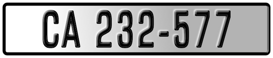 Numberplate - Western Cape