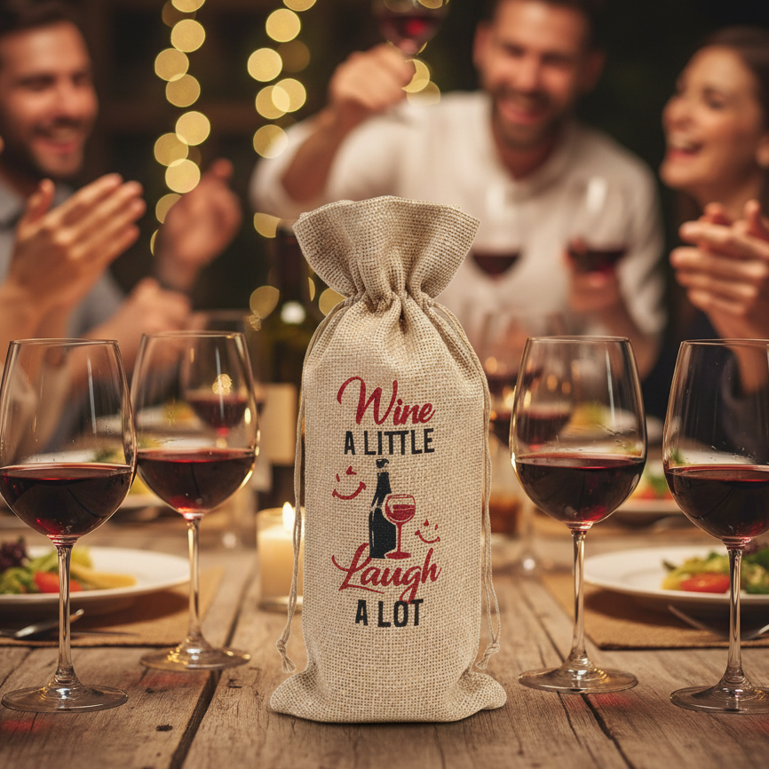 Wine bag - Wine a little, laugh a lot
